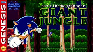 Sonic the Hedgehog in Giant Jungle - Hack of Sonic 1 [Sega Genesis]
