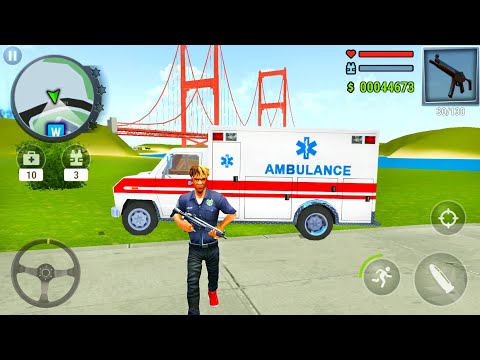 City Cars Driving: Ambulance - Gangs Town Story: Action Open World #3 - Android Gameplay