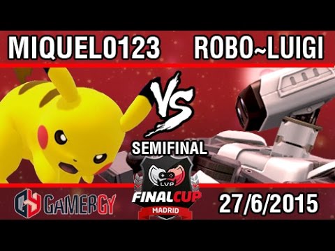 Gamergy 3; Final Cup - DG | Miquel0123 (Pikachu) VS. Robo~Luigi (R.O.B) SSB4 Semifinal