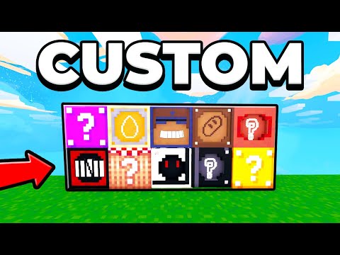 WE CUSTOMIZED LUCKY BLOCK ON ROBLOX BEDWARS!