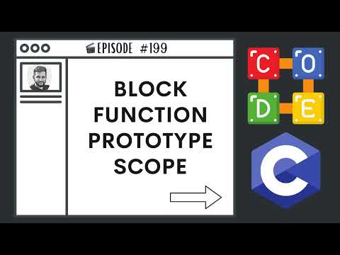 Block Function Prototype Scope Ep 199 C Programming Language