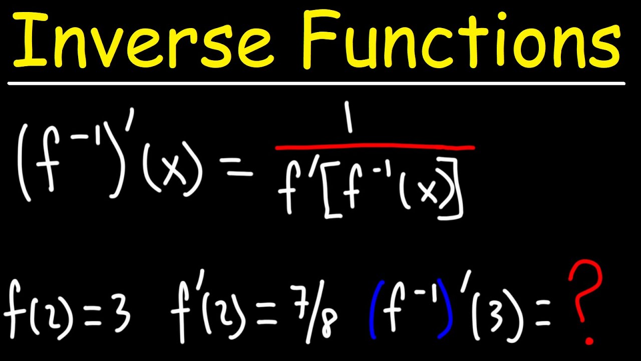 How to Evaluate the Derivative of an Inverse Function