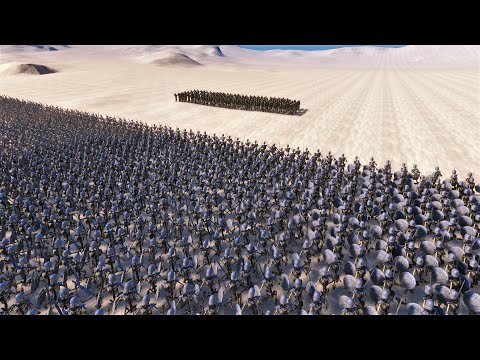20,000 SKELETON WARRIORS VS 200 MODERN SOLDIERS - UEBS