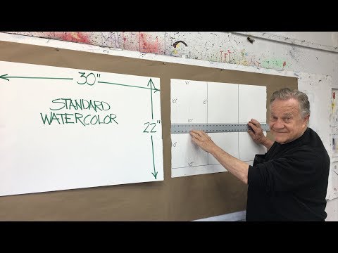 BobBlast 243   "How Bob Prepares Six Pieces of Watercolor Paper for his 10x10 inch Practice Warmups"