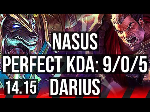 NASUS vs DARIUS (TOP) | 9/0/5, Legendary | VN Diamond | 14.15