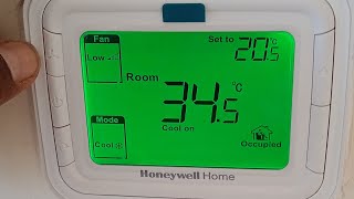 how to set honeywell home thermostat #mgtechnicalsupport #acwork #airconditioning