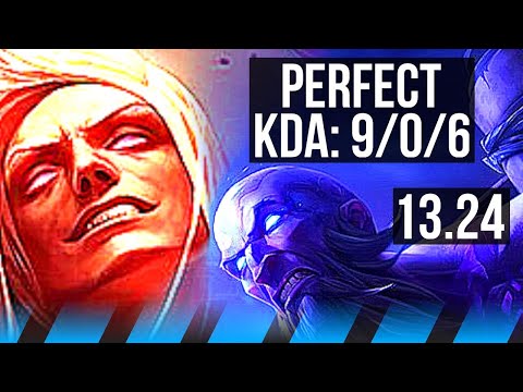 VLAD vs RYZE (MID) | 9/0/6, 1600+ games, Legendary | NA Grandmaster | 13.24