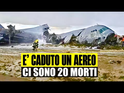 BREAKING NEWS: A PLANE CRASHED DURING LANDING: AT LEAST 20 DEAD IN THE FRIGHTENING IMPACT