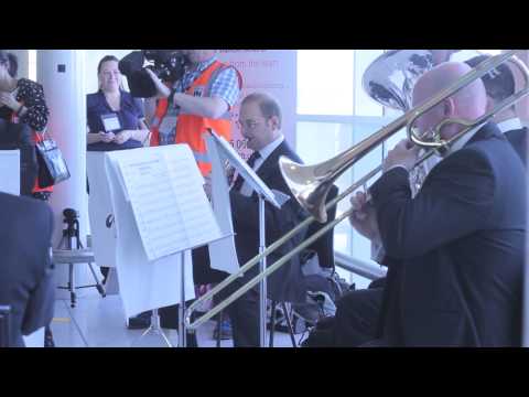 CBSO Brass Players Welcome Birmingham Airport's First Chinese Flight