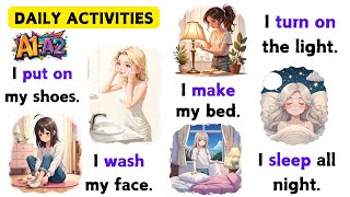 🌅 From Wake Up to Sleep | 100 English Sentences for Daily Life 🌈