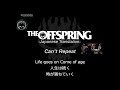 Can't Repeat【和訳】-The Offspring-日本語歌詞
