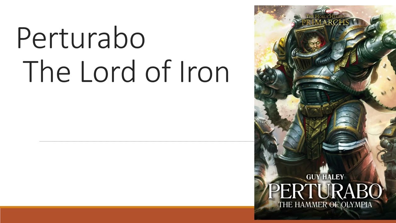 40K Lore: Perturabo - O senhor do ferro