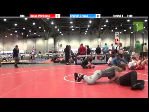 Men 106 - Chase Wickman vs. Connor Brown