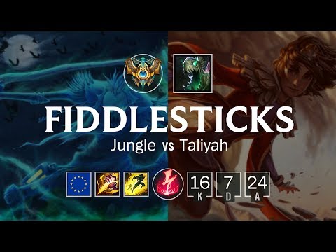 Fiddlesticks Jungle vs Taliyah - EUW Challenger Patch 8.20