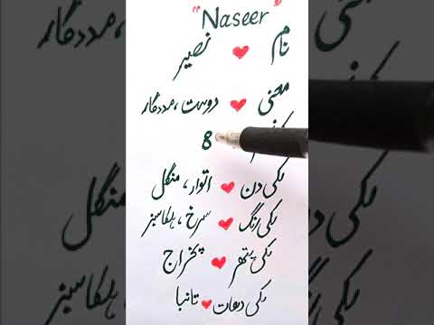 Naseer نصیر name meaning and other details