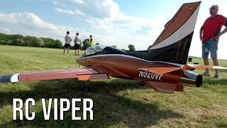 Big RC Jet Viper | Powerful Turbine Driven Model Flying At Flight Show