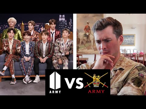 Real Army Major Reacts to BTS Army!!?