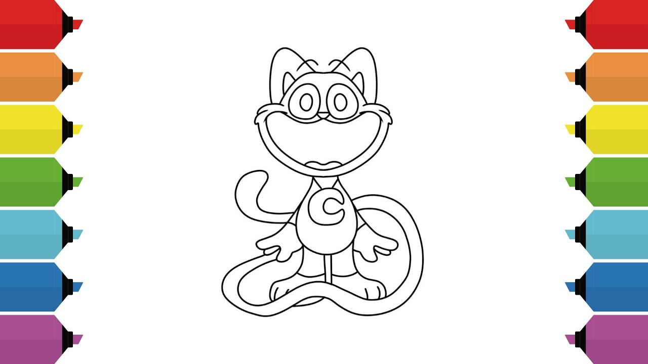 Smiling Critters CatNap Coloring Pages | Coloring Poppy Playtime Chapter 3 | NCS Music