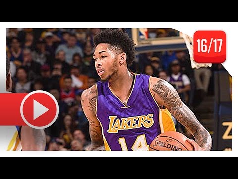 Brandon Ingram Full Highlights vs Warriors (2016.11.23) - 16 Pts (Lakers feed)