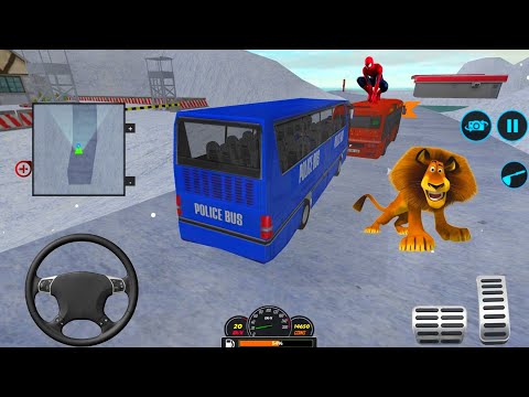 Us Police Coach Bus Driving Simulator – Uphill Offroad Bus Games - Android Gameplay #13