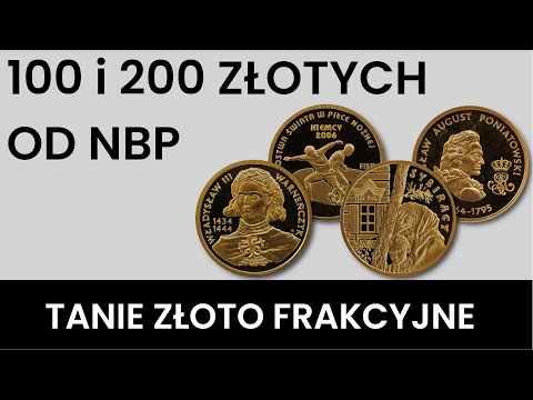 Tanie złoto frakcyjne - 100 i 200 zł od NBP