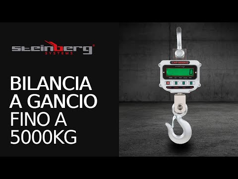 Video - Bilancia a gancio - 5 t / 1 kg - LCD