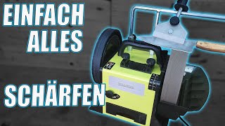 Taugt ein Mittelklasse Gerät? Werkzeuge schärfen mit Nassschleifmaschine - Weldinger NSM 250 Vario