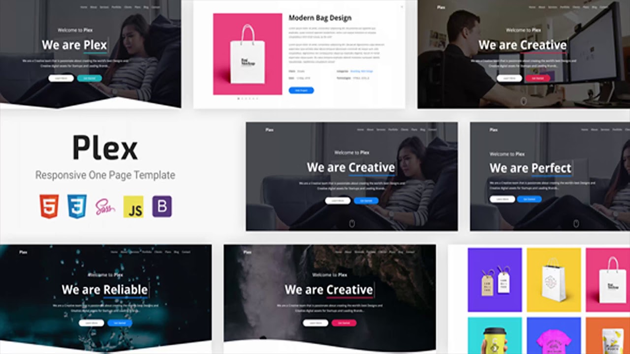 Plex - Responsive One Page Template | Themeforest Website Templates and Themes