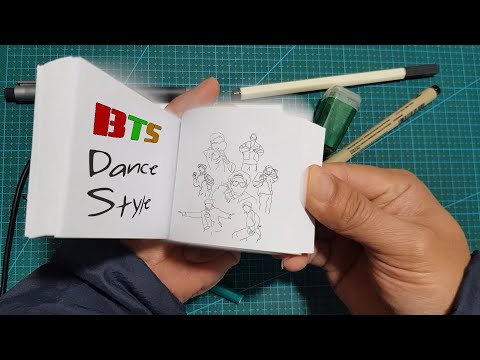 BTS (방탄소년단) Dance Style Flipbook Animation | Flip Book Mini