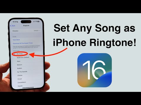 Set audio as standard ringtone on iPhone