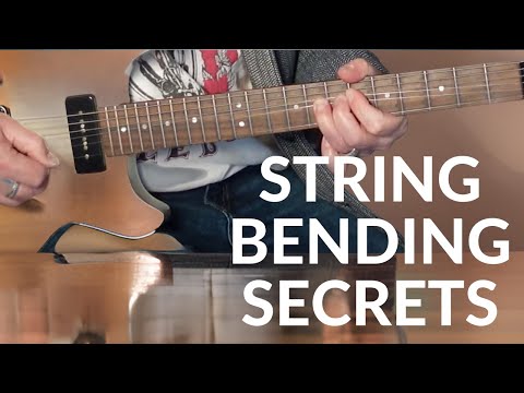 STRING BENDING SECRETS-FROM BLUES TO ROCK! #guitarsolos #bluesrock #guitarlessons #bending