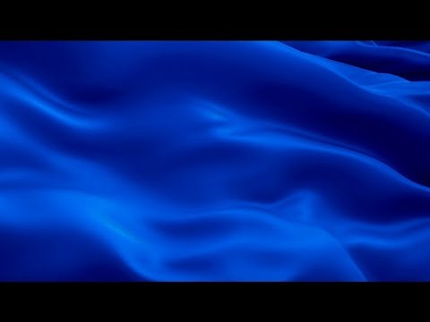 Sapphire blue background flag video waving in wind. Color Royal Blue Flag. Blue flag HD presentation