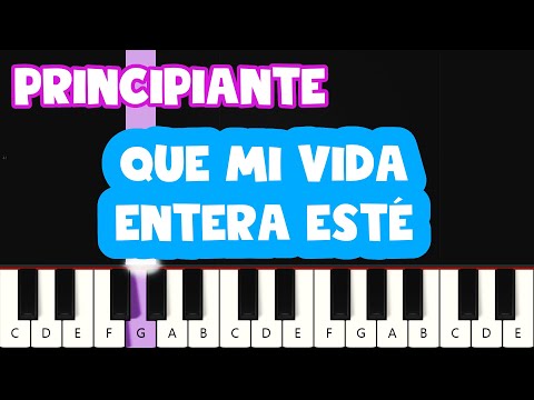 Que Mi Vida Entera Esté - Himno | Teclado y Piano Tutorial Nivel Fácil Para Principiantes