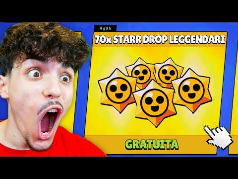 HO APERTO 70 STARR DROP LEGGENDARI su BRAWL STARS E HO TROVATO...😱 *record*