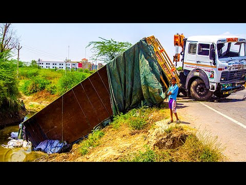 Extremely DANGEROUS IDIOTS Truck & CRAZY Excavator, Crane Driving Skills | Heavy Equipment Accidents