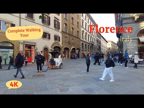 Florence, Italy Walking Tour [4K 60fps] | 2023 #florenceitaly #italyvlogs