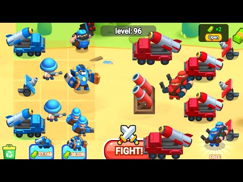Merge Army's War _ Red Army vs Blue Army, Merge Tank Army Battle, Merge Master Fusion Game