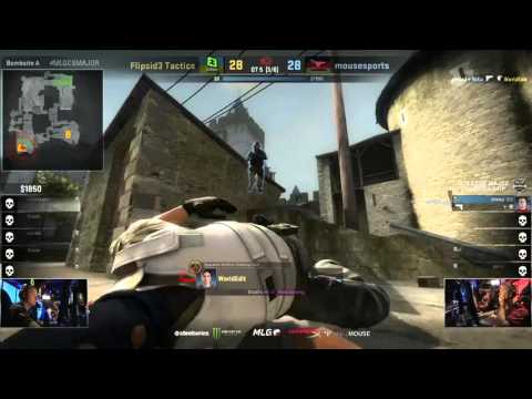 chrisJ 1v1 Clutch in 5th OT - mousesports vs Flipsid3 Tactics MLG CS:GO Major Championship: Columbus