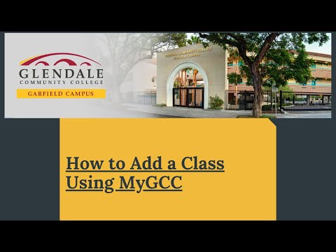 How To Add A Class Using Mygcc