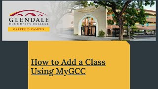 How to Add a Class using MyGCC