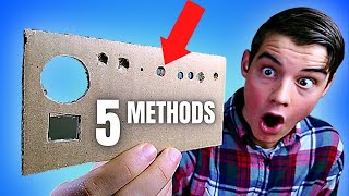 The Best Way to Make a SMALL HOLE in Cardboard! (5 Quick and Easy Hacks)