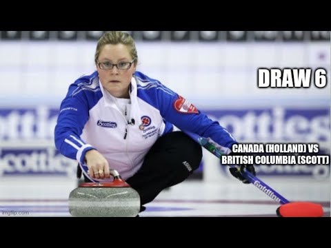 2012 Scotties- Draw 6 Canada (Amber Holland) vs British Columbia (Kelly Scott)