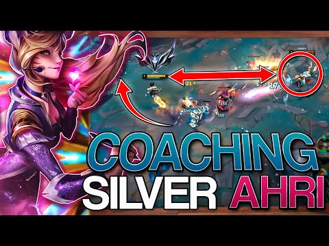 Teaching this Ahri how to win lane and Carry - Challenger Ahri mid coaching
