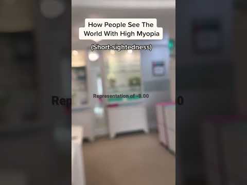 How People See With High Myopia #vision-simulation #myopia