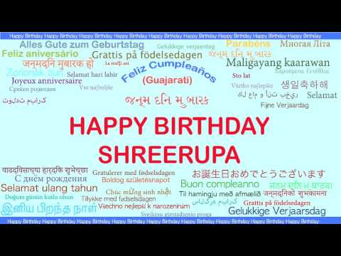 Shreerupa   Languages Idiomas - Happy Birthday