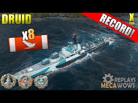 Druid 8 Kills & 154k Damage | World of Warships Gameplay 4k