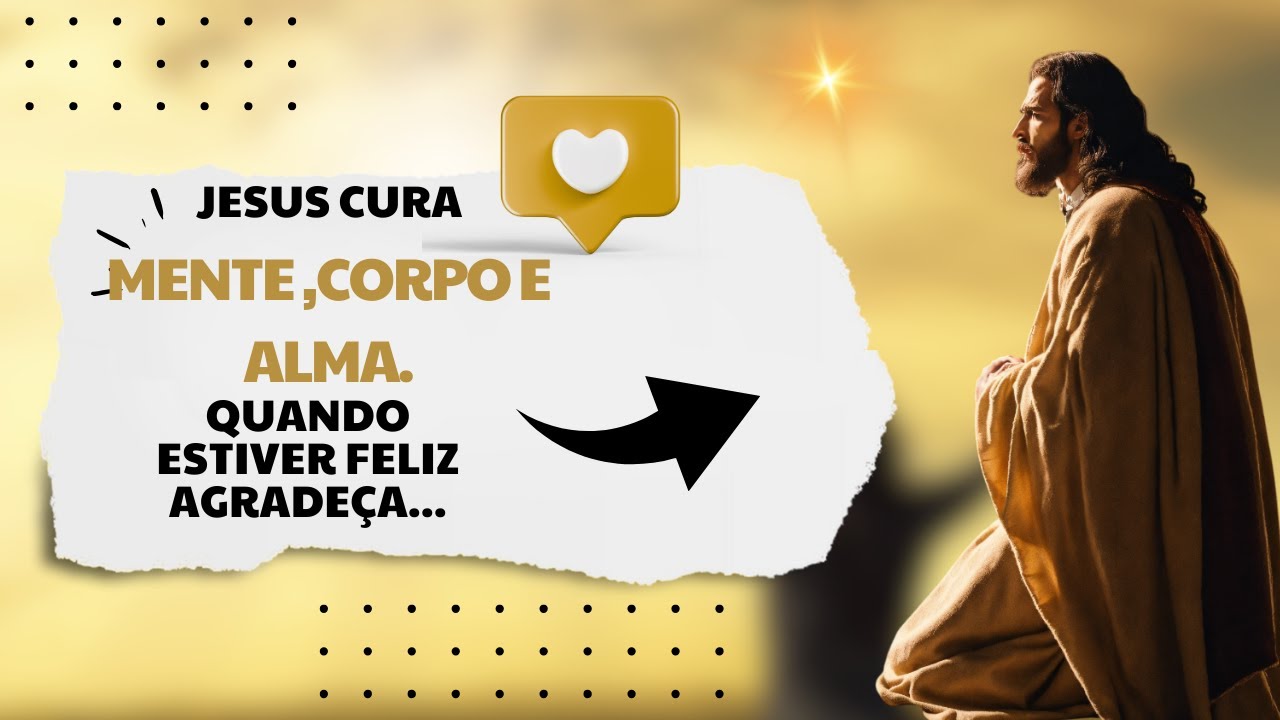 Jesus retira toda a energia escura, cura danos ao corpo, alma e espírito.