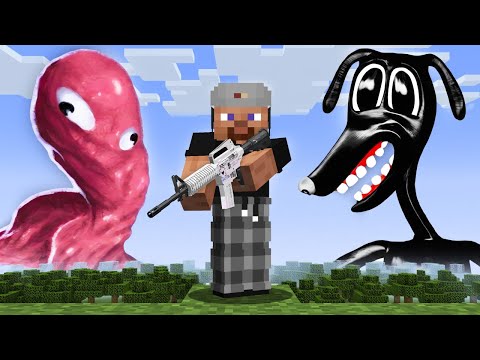 Armas VS Todas las Criaturas de Trevor Henderson en Minecraft