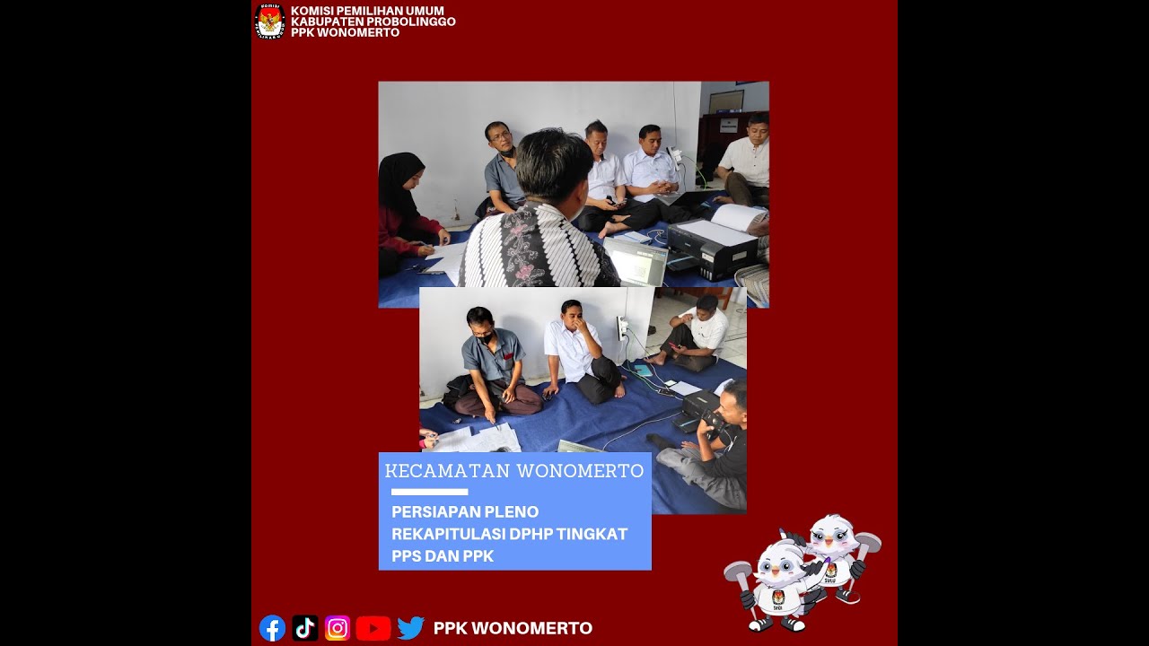 Persiapan Pleno Rekapitulasi DPHP Tingkat PPK dan PPS