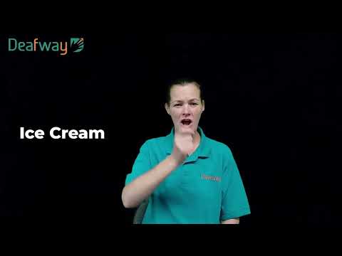 How to Sign Ice Cream in BSL